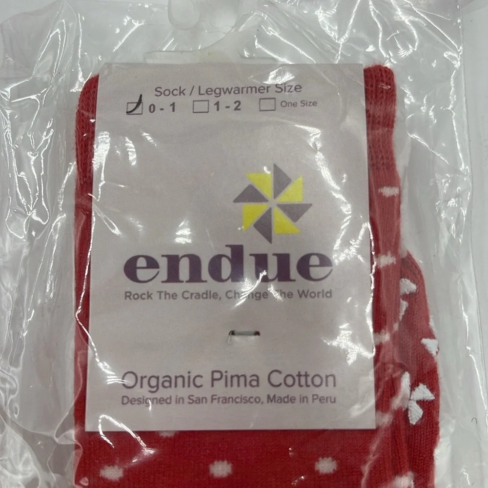 20 Pcs Endue Organic Pima Cotton Red Newborn Socks